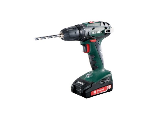 [Дрель, Шуруповерт] Metabo BS 18  Акк.винт[602207550] { 2х1.5 Ач Li-lon, патрон 10мм, кейс }