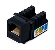 Cabeus KJ-RJ45-Cat.5e-90-BK Вставка Keystone Jack RJ-45, категория 5e, заделка тип 110, черная