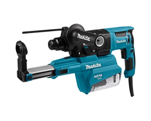 [Перфоратор] Makita HR2652 Перфоратор SDS-Plus [HR2652] { SDS+,800Вт,3реж,2.9Дж,0-4600ум,3.0кг,чем,комплект дсбора пыли с фильтром HEPA }