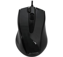 A-4Tech Мышь V-Track Padless N-500FS black optical (1000dpi) silent USB [1146039]