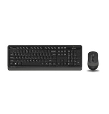 A-4Tech Клавиатура + мышь A4 Fstyler FG1010 GREY клав:черный/серый мышь:черный/серый USB беспроводная [1147570]