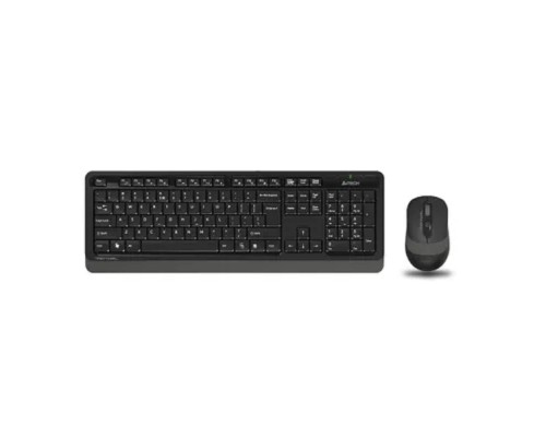 [Клавиатура] A-4Tech Клавиатура + мышь A4 Fstyler FG1010 GREY клав:черный/серый мышь:черный/серый USB беспроводная [1147570]