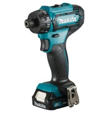 Makita DF033DWAE Дрель ак { 12В,2х2 Ач Li-ion(слайдер),6-ти гран 1\4