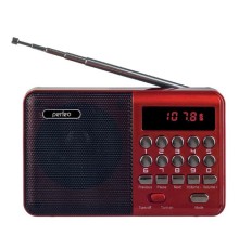 Perfeo радиоприемник цифровой PALM FM+ 87.5-108МГц/ MP3/ питание USB или 18650/ красный (i90-red) [PF_A4871]