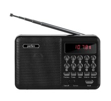 Perfeo радиоприемник цифровой PALM FM+ 87.5-108МГц/ MP3/ питание USB или 18650/ черный (i90-BL) [PF_A4870]