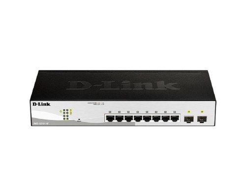 [Сетевое оборудование] D-Link DGS-1210-10/FL1A Управляемый L2 коммутатор с 8 портами 10/100/1000Base-T и 2 портами 1000Base-X SFP