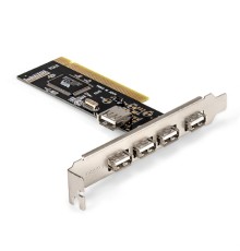 Exegate EX281227RUS Контроллер EXE-352 PCI v2.2, 4*USB2.0 ext. + 1*USB2.0 int., VIA Labs Chipset VT6212L