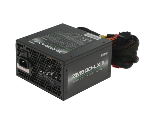 [Блок питания] Zalman <LXII> ZM500-LXII <500W, ATX12V v2.3, APFC, 12cm Fan, Ret>