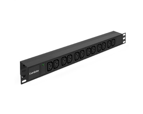 [Сетевой фильтр] Exegate EX280865RUS Блок розеток ExeGate ServerPro PDU-19H007 Al-12C13-C20, 19
