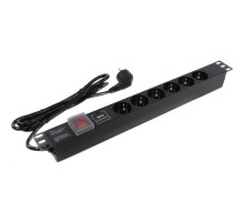Exegate EX280833RUS Блок розеток ExeGate ServerPro PDU-19H608 Al-6S-EU2-SW-SPD1, 19
