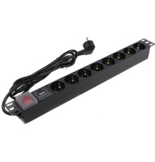 Exegate EX280846RUS Блок розеток ExeGate ServerPro PDU-19H807 Al-8S-EU2-SW-SPD1, 19