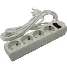 Exegate EX279400RUS Удлинитель ExeGate EC-4-3W (4 розетки, 3м, евровилка, белый)