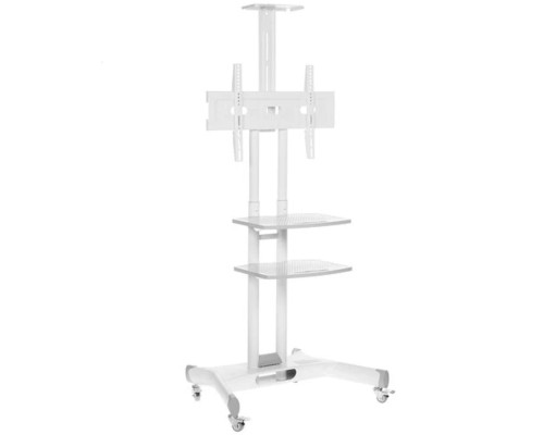 [Мобильные стойки ONKRON] ONKRON TS1552 White 2 полки для AV в комплекте