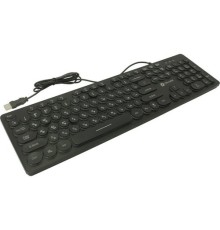 Клавиатура Oklick 420MRL черный USB slim Multimedia LED [1091226]