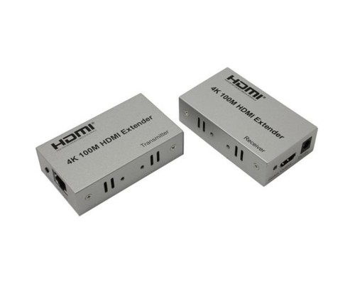 [переходник] ORIENT VE047, HDMI 4K extender (Tx+Rx), активный удлинитель до 100 м по одной витой паре, HDMI 1.4b, 4K@30Hz/ 1080p@60Hz/3D, HDCP, подключается кабель UTP Cat5e/6, питание от внешних БП 5В/1А, (30161)