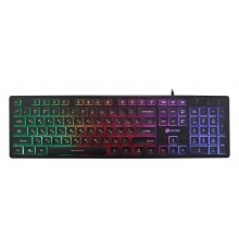 Клавиатура Oklick 550ML черный USB slim Multimedia LED [1061617]