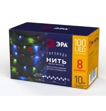 ЭРА Б0041893 ENIN-10M Гирлянда LED Нить 10 м мультиколор 8 режимов, 220V, IP20 