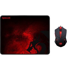 Redragon Игровой набор M601WL-BA RU [78227] {беспроводная мышь+ковер }