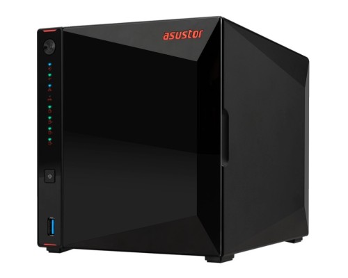 [Дисковый массив] Asustor AS5304T 4-Bay NAS/Media player/Intel Celeron J4105 1.5GHz, up to 2.5 GHz(Quad-Core), 4GB SO-DIMM DDR4, noHDD(HDD,SSD),/2x2,5GbE(LAN)/3xUSB3.2,HDMI