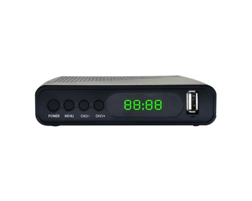 [Цифровые ТВ приставки HYNDAI] Ресивер DVB-T2 Hyundai H-DVB500 черный