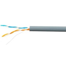 SkyNet Кабель UTP indoor 2x2x0,46, медный, FLUKE TEST, кат.5e, однож., (100м) box, серый [CSL-UTP-2-CU/100]