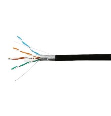 SkyNet Кабель FTP outdoor 4x2x0,51, медный, FLUKE TEST, кат.5e, однож., 100 м, box, черный [CSP-FTP-4-CU-OUT/100]