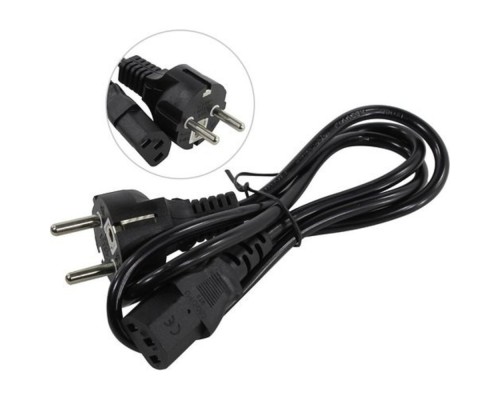 [кабели] Exegate EP280640RUS Кабель питания ExeGate Power PC-1P (Евровилка Schuko->С13) VDE-250V-3*0.5mm2, медь, черный, 1.0м.