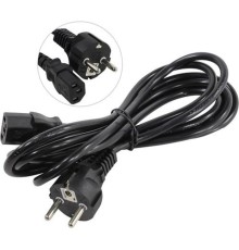 Exegate EP280650RUS Кабель питания ExeGate Power PC-3P (Евровилка Schuko->С13) VDE-250V-3*0.75mm2, медь, черный, 3м.