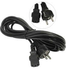 Exegate ES280998RUS Кабель питания ExeGate Special PC-5S (Евровилка Schuko->С13) 3*0.75mm?, CCA, черный, 5м.