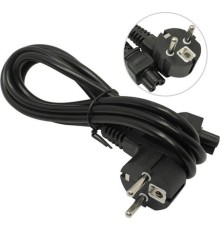 Exegate ES281006RUS Кабель питания ноутбуков ExeGate Special PC5-1,8S (Евровилка Schuko->С5) 3*0.5mm2, CCA, черный, 1.8м.