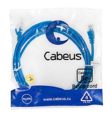 Cabeus PC-UTP-RJ45-Cat.5e-3m-BL-LSZH Патч-корд U/UTP, категория 5е, 2xRJ45/8p8c, неэкранированный, синий, LSZH, 3м