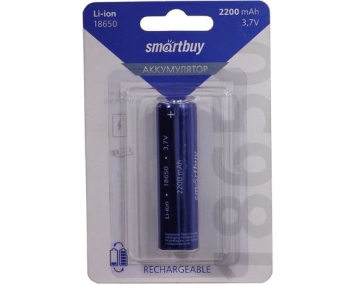 [Аккумулятор] Smartbuy LI18650-2200 mAh (10/100) (SBBR-18650-1B2200)