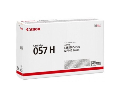 [Расходные материалы] Canon Cartridge 057 H 3010C002/003/004 Тонер-картридж для Canon i-SENSYS MF443dw/MF445dw/MF446x/MF449x/MF453/LBP223dw/LBP226dw/LBP228x, 10000 стр.