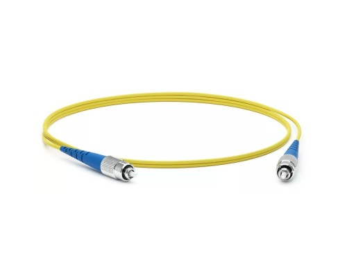 [Патч-корд] Hyperline FC-S2-9-FC/UR-FC/UR-H-5M-LSZH-YL Патч-корд волоконно-оптический (шнур) SM 9/125 (OS2), FC/UPC-FC/UPC, 2.0 мм, simplex, LSZH, 5 м
