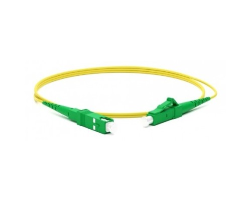[Патч-корд] Hyperline FC-S2-9-LC/AR-SC/AR-H-2M-LSZH-YL Патч-корд волоконно-оптический (шнур) SM 9/125 (OS2), LC/APC-SC/APC, 2.0 мм, simplex, LSZH, 2 м