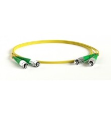 Hyperline FC-D2-9-FC/AR-FC/AR-H-5M-LSZH-YL Патч-корд волоконно-оптический (шнур) SM 9/125 (OS2), FC/APC-FC/APC, 2.0 мм, duplex, LSZH, 5 м