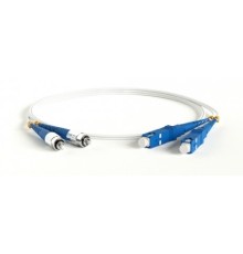 Hyperline FC-D2-9A1-FC/UR-SC/UR-H-1M-LSZH-WH Патч-корд волоконно-оптический (шнур) SM 9/125 (G657), FC/UPC-SC/UPC, 2.0 мм, duplex, LSZH, 1м