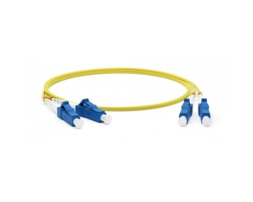 [Патч-корд] Hyperline FC-D2-9-LC/UR-LC/UR-H-15M-LSZH-YL Патч-корд волоконно-оптический (шнур) SM 9/125 (OS2), LC/UPC-LC/UPC, 2.0 мм, duplex, LSZH, 15 м