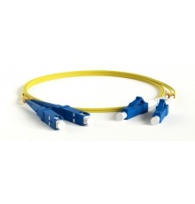 Hyperline FC-D2-9-LC/UR-SC/UR-H-50M-LSZH-YL Патч-корд волоконно-оптический (шнур) SM 9/125 (OS2), LC/UPC-SC/UPC, 2.0 мм, duplex, LSZH, 50 м