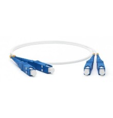 Hyperline FC-D2-9A1-SC/UR-SC/UR-H-3M-LSZH-WH Патч-корд волоконно-оптический (шнур) SM 9/125 (G657), SC/UPC-SC/UPC, 2.0 мм, duplex, LSZH, 3м