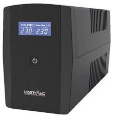 Импульс ИБП Юниор Смарт 1200 LCD,черный {1200/720 ВА/Вт, LCD, USB, RJ11/RJ45, SCHUKOx4} {JS12223}