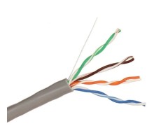 Exegate EX281809RUS Кабель ExeGate SFTP4-C5e-CU-S24-IN-PVC-GY-305 SFTP 4 пары кат.5e Exegate медь, 24AWG, экран, бухта 305м, серый, PVC