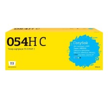 T2 Cartridge 054HC Картридж (TC-C054H C) для Canon i-Sensys LBP621Cw/LBP623Cdw/MF641Cw/MF643Cdw/MF645Cx (2300 стр.) голубой, с чипом