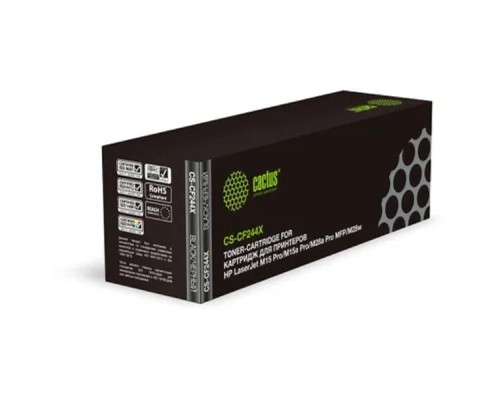 [расходные материалы] Cactus CF244X Картридж CS-CF244X для HP LJ M15 Pro/M15a Pro/M28a Pro MFP/M28w (2000 стр.) с чипом