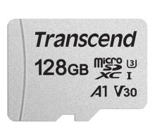 Micro SecureDigital 128Gb Transcend Class 10 TS128GUSD300S {MicroSDXC Class 10 UHS-I U3}