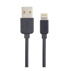 PERFEO Кабель для iPhone, USB - 8 PIN (Lightning), черный, длина 1 м., бокс (I4603) 