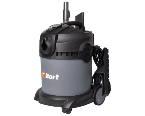 [Пылесосы] Bort Пылесос для сухой и влажной уборки BAX-1520-Smart Cle {Расход воздуха 50 л/сек; 94 л/сек; Вместимость бака 20 л; Мощность 1400 Вт; Пылесос для влажной уборки ;гарантия 2 г} [98291148]