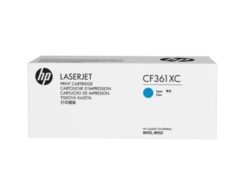 [Расходные материалы] HP Картридж CF361XC 508X лазерный голубой увеличенной емкости (9500 стр) (белая коробка)