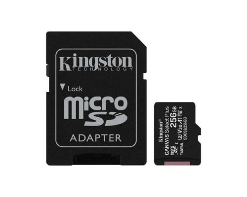 [Карта памяти ] Micro SecureDigital 256Gb Kingston SDCS2/256GB {MicroSDXC Class 10 UHS-I, SD adapter}