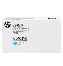 HP Картридж CE401YC лазерный голубой (белая коробка)